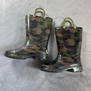 Western Chief Boys Rubber Camo mud rain boots size 7/8